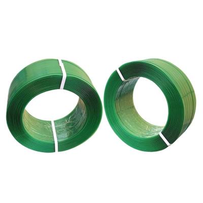 China Factory Supply Medium Polyester Belt Pet Tape Roll Wrapping Manual And Heavy Duty Green Plastic Strapping Manual Wrapping Wrapping 9mm-32mm for sale