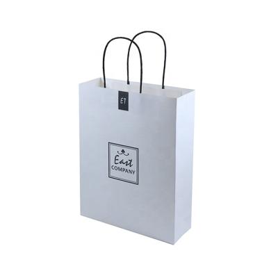 China Best Brand Gift Recyclable Selling Paper Bag With Your Own Logo White Kraft Paper Shopping Bag for sale