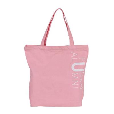 China Customized Cheap Wholesale Eco-Friendly Natural Cotton Canvas Tote Bag Cotton Tote Bag Eco-Friendly Pink for sale