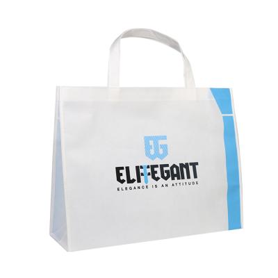 China High quality promotional gift eco handled foldable white non woven shopping bag with printing logo for sale