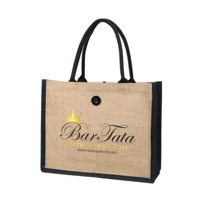 China Eco Friendly Custom Reusable Eco Friendly Shopping Bag Jute Bag for sale