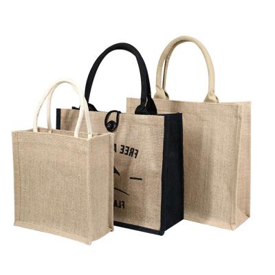 China Eco Friendly Jute Bag Suppliers Eco Friendly OEM Customized Printing Jute Bag for sale