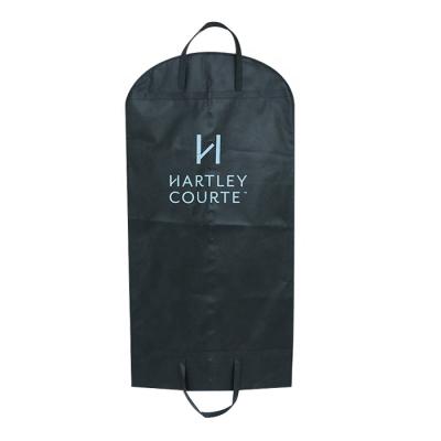 China Personalized Customization Middle Size Black Dresses Packaging Non Woven Garment Bag Suit Cover for sale