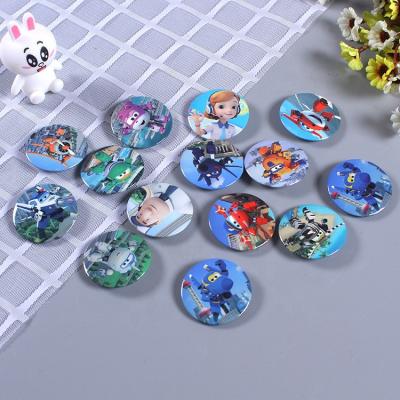 China Decorative Round 3D Button Name Badge 58mm for sale