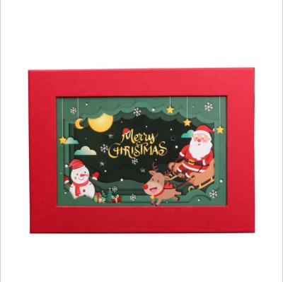 China Disposable Custom Christmas Paper Gift Candy Chocolate Box Packaging for sale