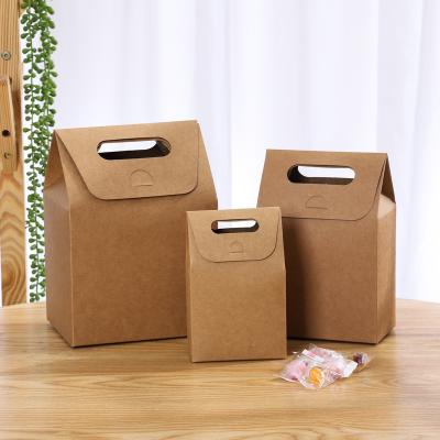 China Recyclable Custom Candy Cake Snack Coffee Vertical Kraft Paper Box for sale