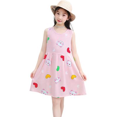 China Children's Summer Autumn and Spring Clothing Girls' Breathable Colorful Dress for sale