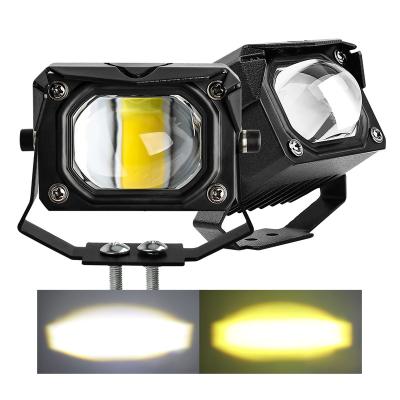 China 1500M 3Inch 60W Fog Lamp Mini Offroad Automobile 4x4 Accessories Mini Offroad Automobile 4x4 Accessories Yellow White Yellow Auxiliary Pickup Die Casting Led Driving Light for sale