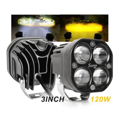 China Aluminum Alloy Body OEM 5D Spotlight Led Driving Auxiliary Light 4x4 Offroad Spot, Cube Led Off Road Fog Lamp 12V 24V 3 Inches Led Pods Light for sale