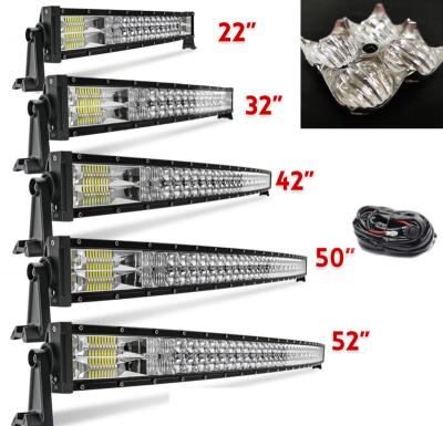 China Die Cast Aluminum Alloy Off Road LED Bar Light, 2 Row Barra Led 32