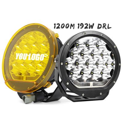 China 1400m 192W Super Bright Park DRL Off Road 4X4 Led Spotlight With High Power Coverage 7