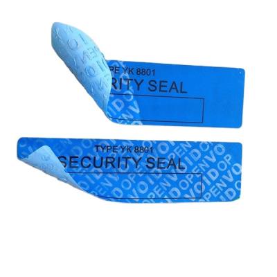 China Manufacturing anti-counterfeiting custom security seal sticker/Anti-tamper security void label/warranty paper sticker for sale