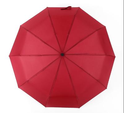 China Industrial Automatic Open And Close 3 Fold Umbrella With Custom Logo for sale