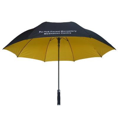 China Double Layer Industrial Upright Golf Umbrella With Custom Logo for sale