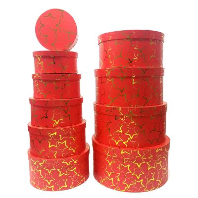 China Recyclable Wholesale luxury satin round flower gift box set of 10 super big roses packaging box for sale