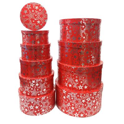 China Recyclable Wholesale luxury satin round flower gift box set of 10 super big roses packaging box for sale