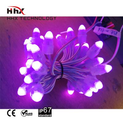 China Lighting controller 9mm led pixel module IP68 DC12V single color string with nice lens LED light for display panel for sale