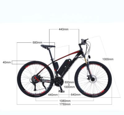 China Aluminum alloy 48V 13AH 500W commute electric bicycle 27.5 inch tire mountain dirt full suspension electric bike for sale