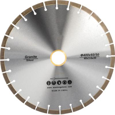 China Cutting granite Fast Cut 400mm 16inch  Silent  Diamond Stone Edge Cutting Disc ,Wet Cutting Segmented Granite Blade for sale for sale