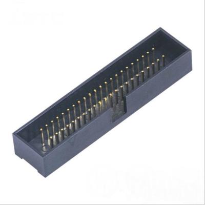 China Factory sale 1.27mm pitch box heard pin 2*2pin-2*40pin female PCB connector BOX1.27 for sale