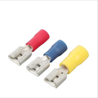 China Factory Sale Brass Crimp Hook Wiring Cable Connector Insulated Male Female Terminal for sale