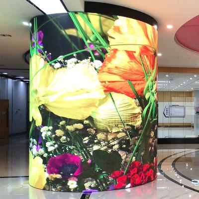 China Indoor Flexible Transparent Soft LED Module Advertising P1.875 P2 P2.5 P3 P4 LED Display Screen for sale