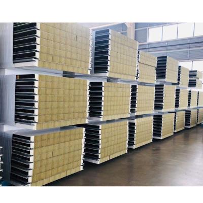 China Polyrethane Rockwool Sandwich Insulation Panel Seamless And Seam Connection for sale