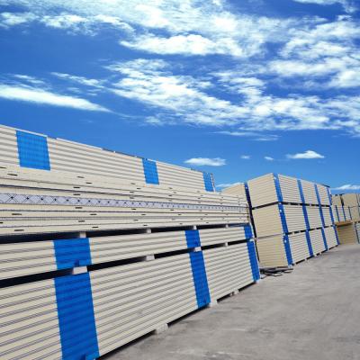 China White PU Polyurethane Customized Sandwich Panel 100mm Thermal Conductivity 0.022 W/mK for sale