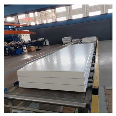 China Insulated Metal PIR Wall PU Roof Panel for Cold Room 50mm Polyurethane Sandwich Panel for sale