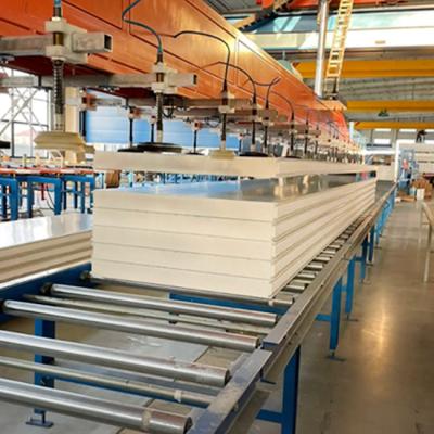 China 1000mm RAL Color Mortar Paper Surface Pu Sandwich Board Polyurethane Insulating Panel for sale