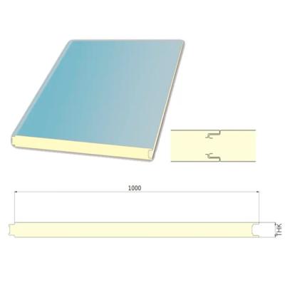 China Anti-Corrosion RAL Color PU Sandwich Board with Polyurethane Foam Core Material for sale