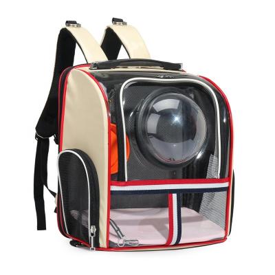 China Best Quality Cat Carrier Backpack With Vent Fan Space Capsule Viable Portable Transparent Pet Carrier Bags For Pets for sale