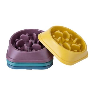 China Wholesale Sustainable Pet Food Shockproof Anti-Slip Small Dog Bowl Slow Feeder Pet Bowl for sale