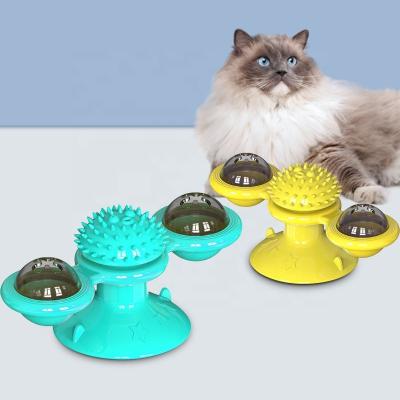 China Viable Scratch Hair Amazon Toy Windmill Cat Scratch Spring Cat Toy Cat Spinning Spinning Toy for sale