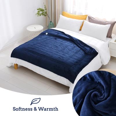 China Amazon Hot Selling Electric Heated Blanket 120w Guangdong Shenzhen Overheat Protection Electric Blanket For Winter for sale