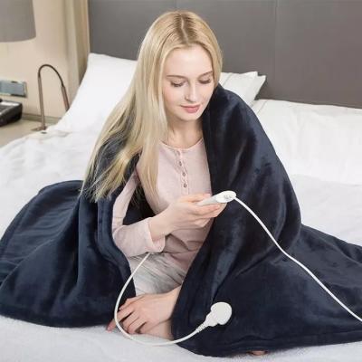 China Protection 30*60cm Euro Plug Side Extra Soft Heated Double Side Overheat Electric Overheating Blanket For Winter Environmental Friendly for sale