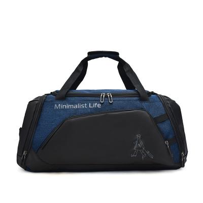 China Waterproof Custom 2022 Large Heavy Duty Fitness Travel Duffel Bag Waterproof Nylon Mens Sports Gym Duffel Bag for sale