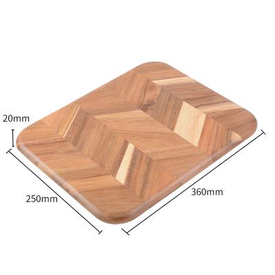 China Viable Wholesale Hot Sale Kitchen Tool Durable Edge Grain Reversible Cutting Board for sale