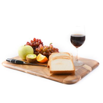 China Sustainable Product Household Easy To Clean Acacia Bread Tray Kitchen Cutting Board for sale