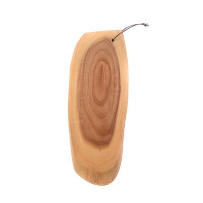 China Sustainable Premium Natural Teak Wood Shaped Food Serving Board for sale