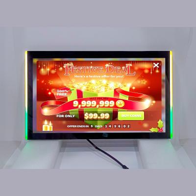 China Casino Slot Games Machine PCT OEM Android System Gaming Slot Machine 23.8 Inch Touch Screen Side LED Strip Monitor For Internet Gambling Platform Casino for sale