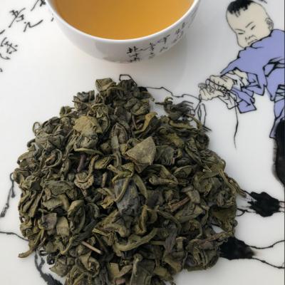 China Hand made processing type and large leaf green tea loose tea product 9375 for sale