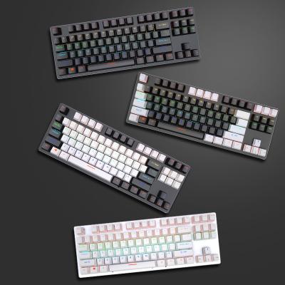 China Wholesale Plug and Play USB PC Gaming High Quality 87 Keys Wired Mechanical Computer Keyboard for sale