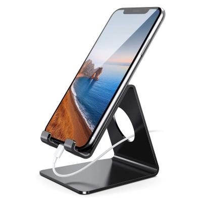 China PORTABLE Metal Mobile Phone Stand Desktop Cell Phone Holder Stand for Office zu verkaufen