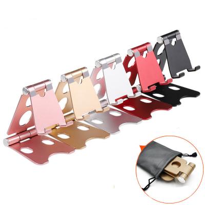 China Universal Aluminum Mobile Phone Angle Mobile Phone Holder Multi Adjustable Foldable Tablet Stand for sale