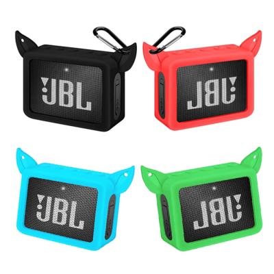 China Cute Cat Waterproof Speaker Sleeve Shockproof Protective Silicone Cover Speaker Case For jbl put 2 for sale