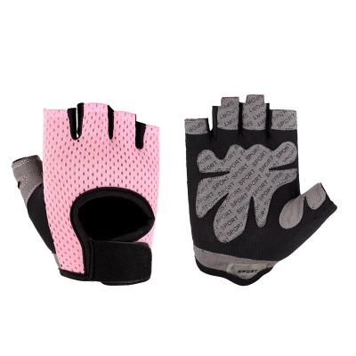 China Comfortable Custom Logo Breathable Weightlifting Training No Slip Cycling Half Finger Fitness Sport Gloves for sale