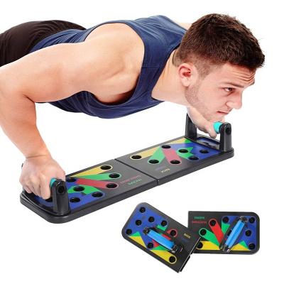 China Multi-Function Foldable Body Strength Training Fitness Exercise Lift Up Stand Board Pump Stand Bracket for sale