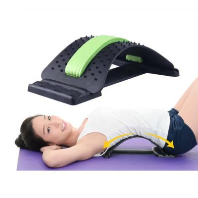 China Adjustable Size 3 Settings Back Pain Relief Massager Home Using Lumbar Pain Relief Back Stretcher Device for sale