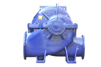 China Big Flow Double Suction Volute Pump , Single Stage Pump Electric / Diesel Motor for sale